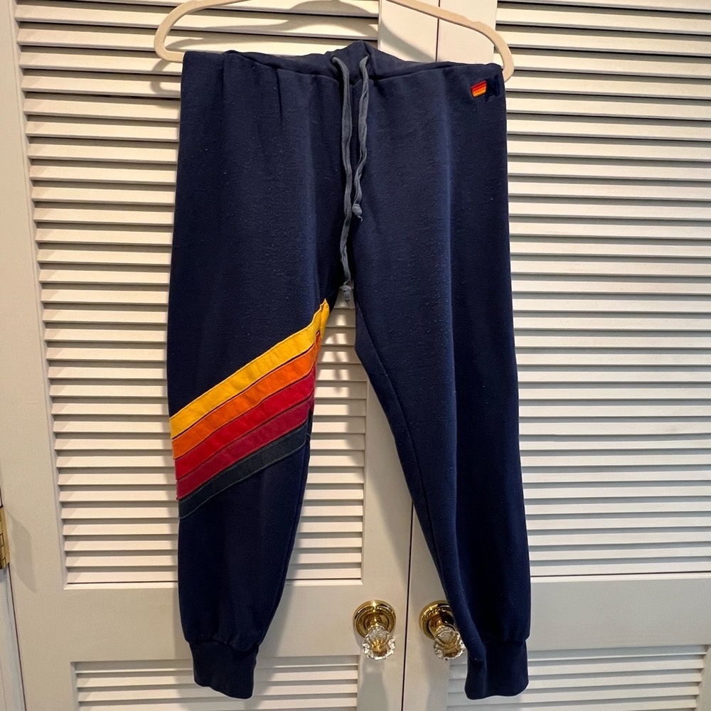 Navy aviator nation set with Retro Stripe top Small and pants Medium. - Picture 4 of 7